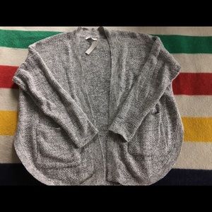 Madewell round hem open front swing cardigan